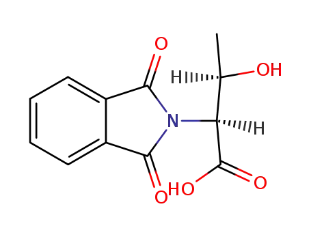 Molecular Structure of 87068-79-9 (<i>N</i>,<i>N</i>-phthaloyl-<i>DL</i>-threonine)