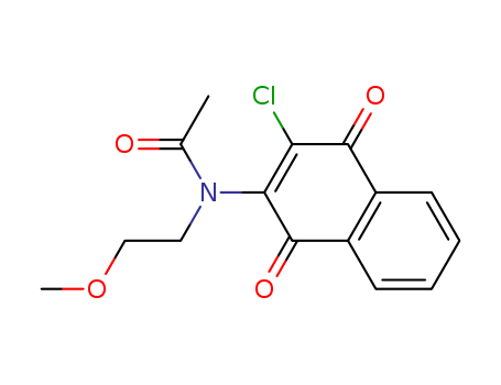 N-(3-chloro-1,4-dioxo-1,4-dihydronaphthalen-2-yl)-N-(2-methoxyethyl)acetamide(354824-10-5)