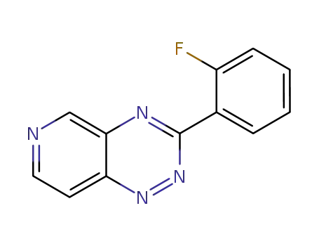 Molecular Structure of 121845-53-2 (3-(2-fluorophenyl)pyrido[3,4-e][1,2,4]triazine)