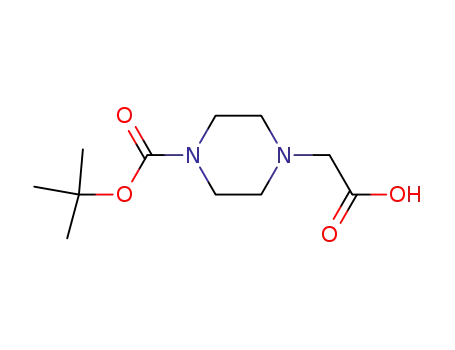 Molecular Structure of 156478-71-6 (4-Boc-1-piperazineacetic acid)