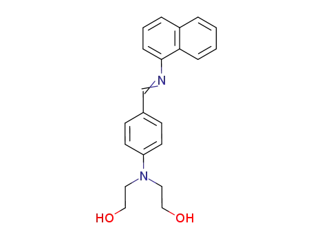 4-<N,N-bis(2-hydroxyethyl)amino>benzylidene-α-naphthylamine