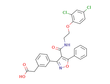 Molecular Structure of 870194-96-0 (Benzeneacetic acid, 3-[4-[[[2-(2,4-dichlorophenoxy)ethyl]amino]carbonyl)