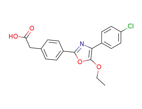 Benzeneacetic acid, 4-(4-(4-chlorophenyl)-5-ethoxy-2-oxazolyl)-