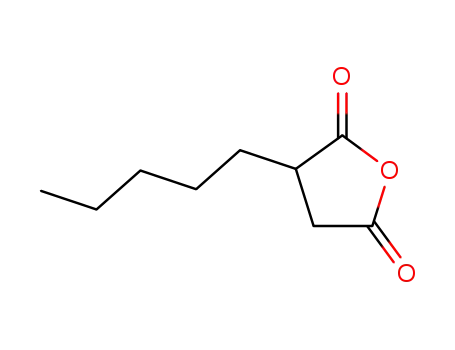 Molecular Structure of 46059-24-9 (2,5-Furandione, dihydro-3-pentyl-)