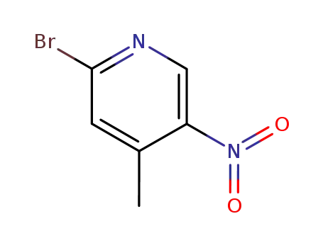 Molecular Structure of 23056-47-5 (2-Bromo-5-nitro-4-picoline)