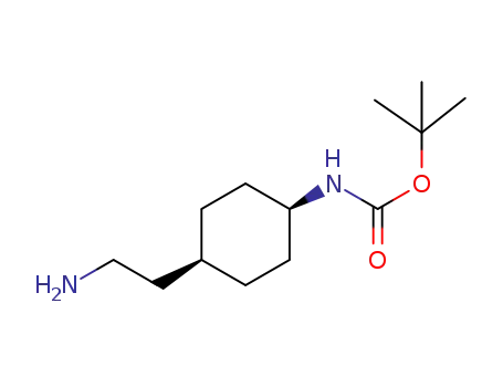 Molecular Structure of 509143-12-8 (cis-4-(2-aMinoethyl)cyclohexyl]-, 1,1-diMethylethyl ester)