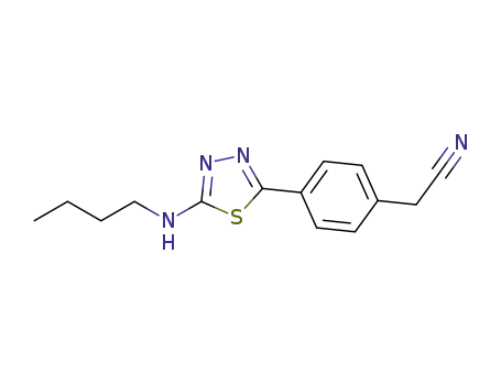 {4-[5-(butylamino)-1,3,4-thiadiazol-2-yl]phenyl}acetonitrile