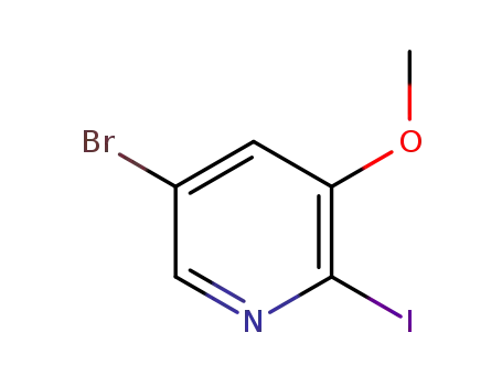 Molecular Structure of 944805-60-1 (5-BROMO-2-IODO-3-METHOXYPYRIDINE)