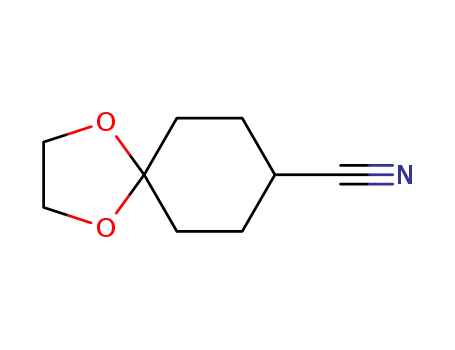Molecular Structure of 69947-09-7 (4-CYANOCYCLOHEXANONE CYCLIC ETHYLENE ACETAL)