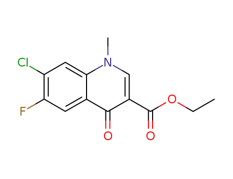 3-Quinolinecarboxylic acid,
7-chloro-6-fluoro-1,4-dihydro-1-methyl-4-oxo-, ethyl ester