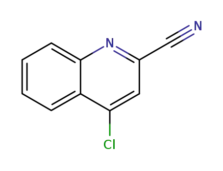 Molecular Structure of 4552-43-6 (4-CHLORO-2-CYANOQUINOLINE)