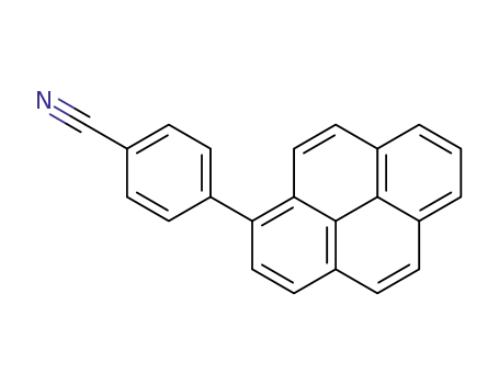 Molecular Structure of 400822-60-8 (Benzonitrile, 4-(1-pyrenyl)-)