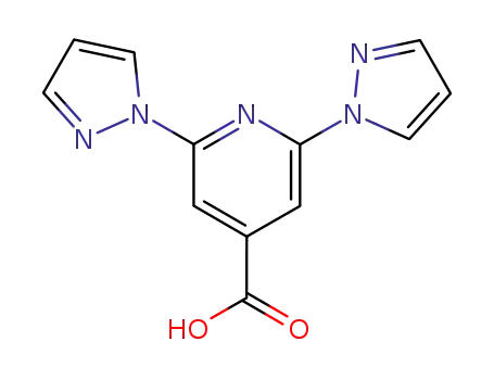 Molecular Structure of 600727-96-6 (2,6-bis(1H-pyrazol-1-yl)pyridine-4-carboxylic acid)