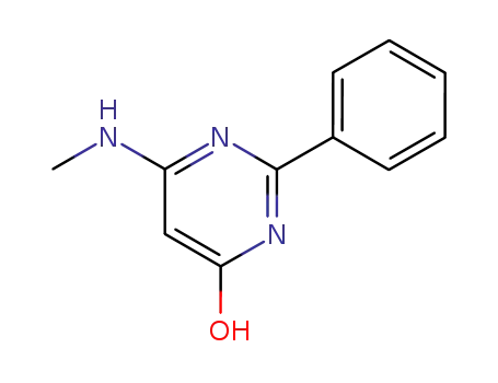 Molecular Structure of 31937-01-6 (6-(methylamino)-2-phenylpyrimidin-4(1H)-one)