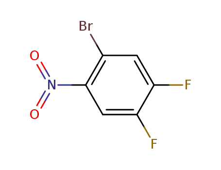 Molecular Structure of 321-17-5 (2-Bromo-4,5-difluoronitrobenzene)