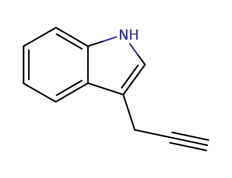 Molecular Structure of 7394-63-0 (1H-Indole,3-(2-propynyl)-(9CI))