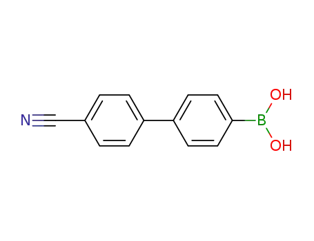 Molecular Structure of 406482-73-3 (4-CYANO-BIPHENYLBORIC ACID)