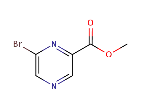 Molecular Structure of 40155-34-8 (Methyl-6-bromopyrazine-2-carboxylate)