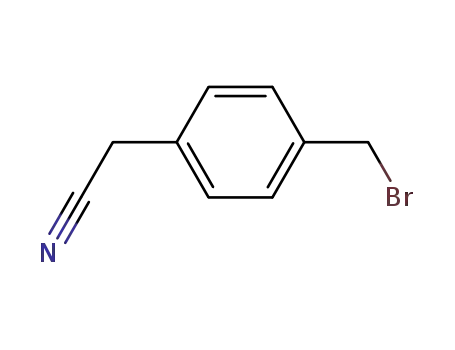Molecular Structure of 7371-94-0 (2-[4-(broMoMethyl)phenyl]acetonitrile)