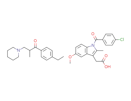 Molecular Structure of 1043449-09-7 (indomethacin eperisone salt)