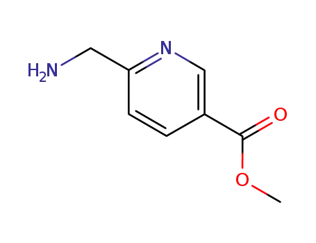 Molecular Structure of 139183-87-2 (6-Aminomethyl-nicotinic acid methyl ester)