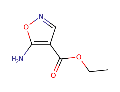 Molecular Structure of 34859-64-8 (5-AMINOISOXAZOLE-4-CARBOXYLIC ACID ETHYL ESTER)