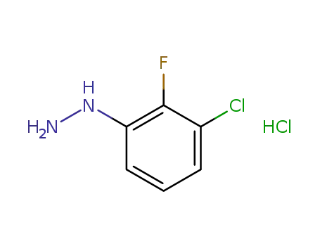 Molecular Structure of 517920-75-1 (3-CHLORO-2-FLUOROPHENYLHYDRAZINE HYDROCHLORIDE)