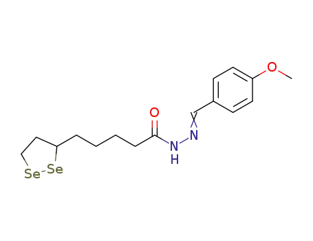 Molecular Structure of 1456816-71-9 (N'-(4-methoxybenzylidene)-5-(1,2-diselenolan-3-yl)pentanehydrazide)