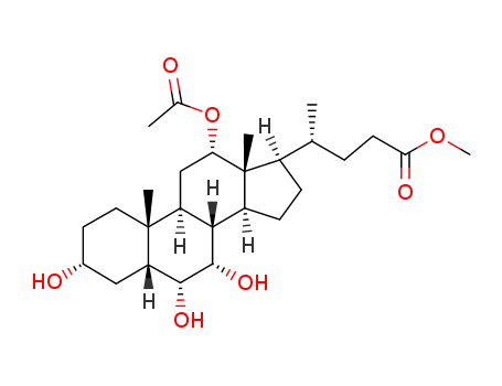 12-(Acetyloxy)-3,6,7-trihydroxycholan-24-oic acid methyl ester