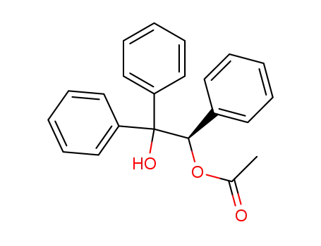 Molecular Structure of 95061-47-5 ((R)-(+)-2-HYDROXY-1,2,2-TRIPHENYLETHYL ACETATE)