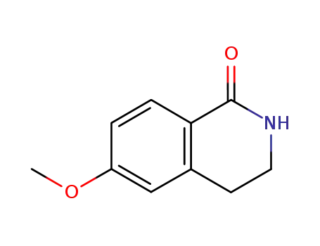 Molecular Structure of 22246-12-4 (6-METHOXY-3,4-DIHYDRO-2H-ISOQUINOLIN-1-ONE)