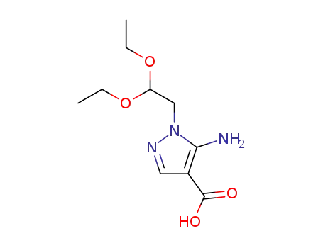 1H-Pyrazole-4-carboxylic acid, 5-amino-1-(2,2-diethoxyethyl)-