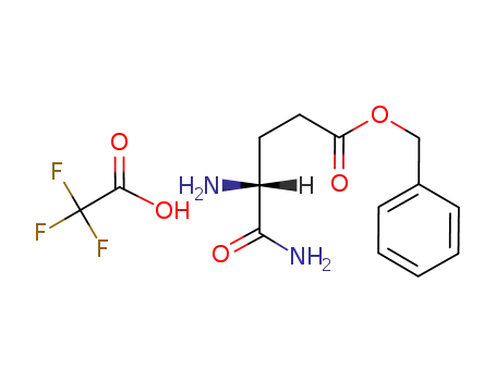 Molecular Structure of 80143-17-5 (Pentanoic acid, 4,5-diamino-5-oxo-, phenylmethyl ester, (R)-,
mono(trifluoroacetate))