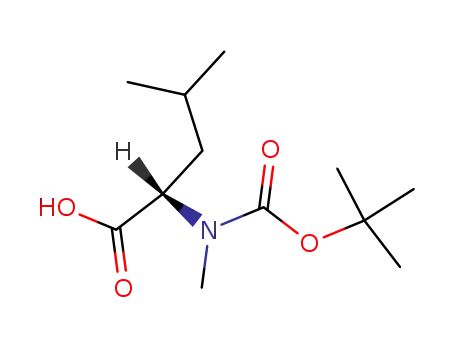 Molecular Structure of 53363-89-6 (Boc-N-methyl-L-leucine)