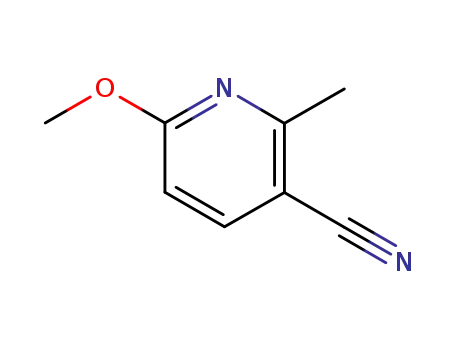 Molecular Structure of 105277-11-0 (3-Pyridinecarbonitrile,6-methoxy-2-methyl-(9CI))