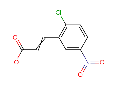Molecular Structure of 36015-19-7 (2-CHLORO-5-NITROCINNAMIC ACID)