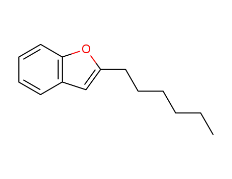 Molecular Structure of 39195-67-0 (Benzofuran, 2-hexyl-)