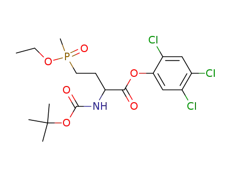 2-tert-Butoxycarbonylamino-4-(ethoxy-methyl-phosphinoyl)-butyric acid 2,4,5-trichloro-phenyl ester