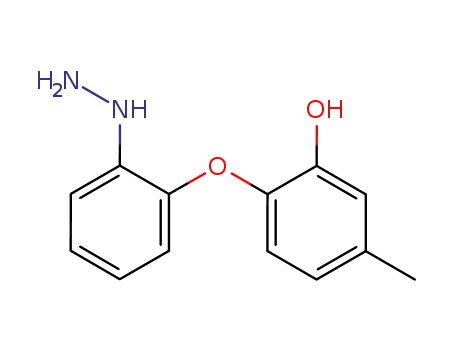 Molecular Structure of 897036-61-2 (2-(2-hydrazinophenoxy)-5-methylphenol)
