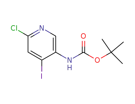 Molecular Structure of 400777-00-6 (CARBAMIC ACID, (6-CHLORO-4-IODO-3-PYRIDINYL)-, 1,1-DIMETHYLETHYL ESTER)