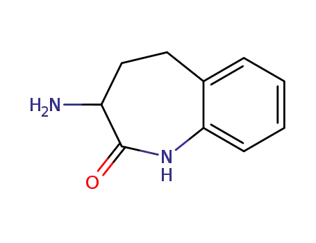 Molecular Structure of 86499-35-6 (3-Amino-2,3,4,5-Tetrahydro-1H-1-benzazepin-2-one)