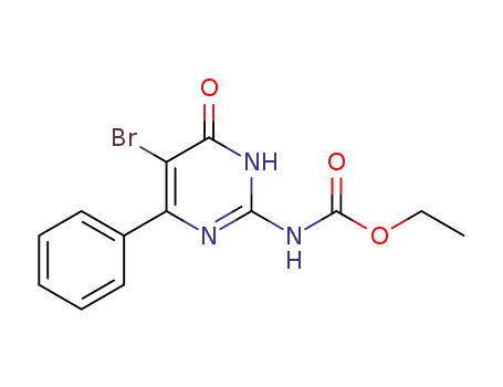 Carbamic acid, (5-bromo-1,4-dihydro-4-oxo-6-phenyl-2-pyrimidinyl)-,
ethyl ester
