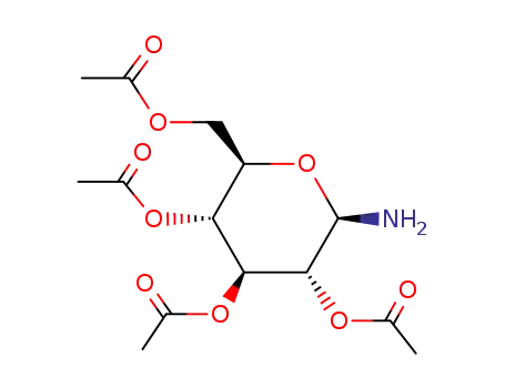Molecular Structure of 51642-81-0 (b-D-Glucopyranosylamine,2,3,4,6-tetraacetate)