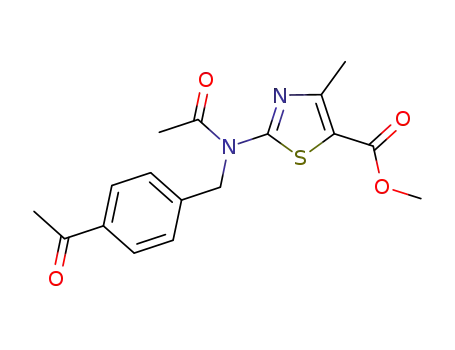 methyl 2-(N-(4-acetylbenzyl)acetamido)-4-methylthiazole-5-carboxylate