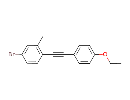 Benzene, 4-bromo-1-[2-(4-ethoxyphenyl)ethynyl]-2-methyl-
