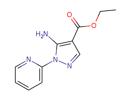 Molecular Structure of 69722-29-8 (ETHYL 5-AMINO-1-PYRIDIN-2-YL-1H-PYRAZOLE-4-CARBOXYLATE)