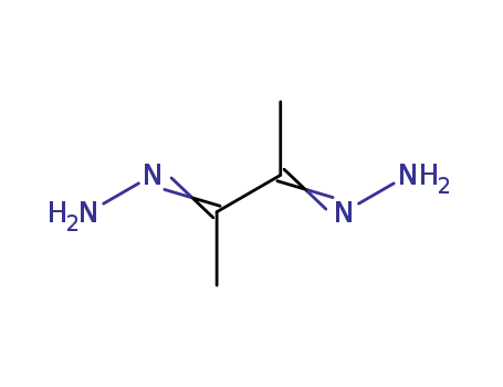 Molecular Structure of 3457-52-1 ((E)-[(3E)-3-hydrazinylidenebutan-2-ylidene]hydrazine)