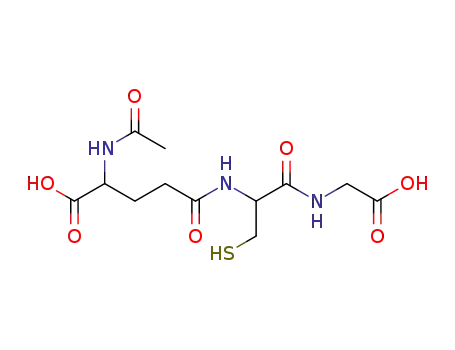 Molecular Structure of 28542-76-9 (N-acetylglutathione)