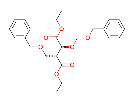 Molecular Structure of 383368-52-3 (Butanedioic acid,
2-[(phenylmethoxy)methoxy]-3-[(phenylmethoxy)methyl]-, diethyl ester,
(2S,3R)-)