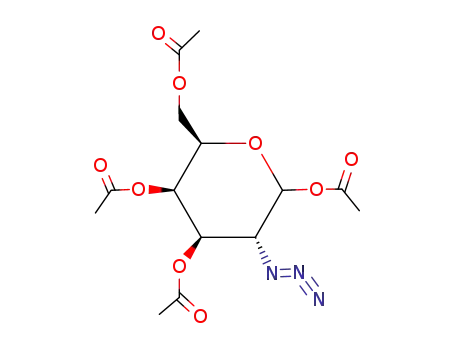 Molecular Structure of 84278-00-2 (1,3,4,6-Tetra-O-acetyl-2-azido-2-deoxy-D-galactopyranose)
